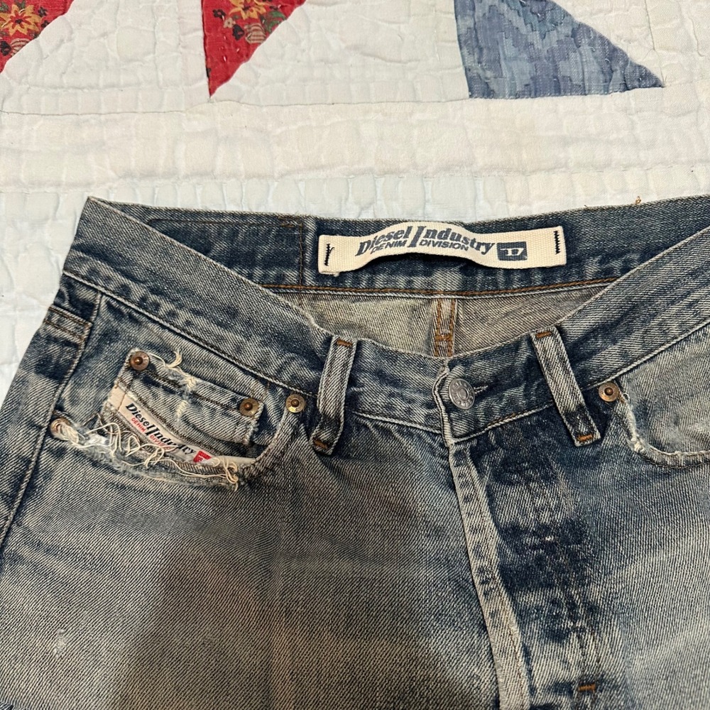 Diesel Jeans Blue Distressed Denim Pants Size 31 - Picture 3 of 6